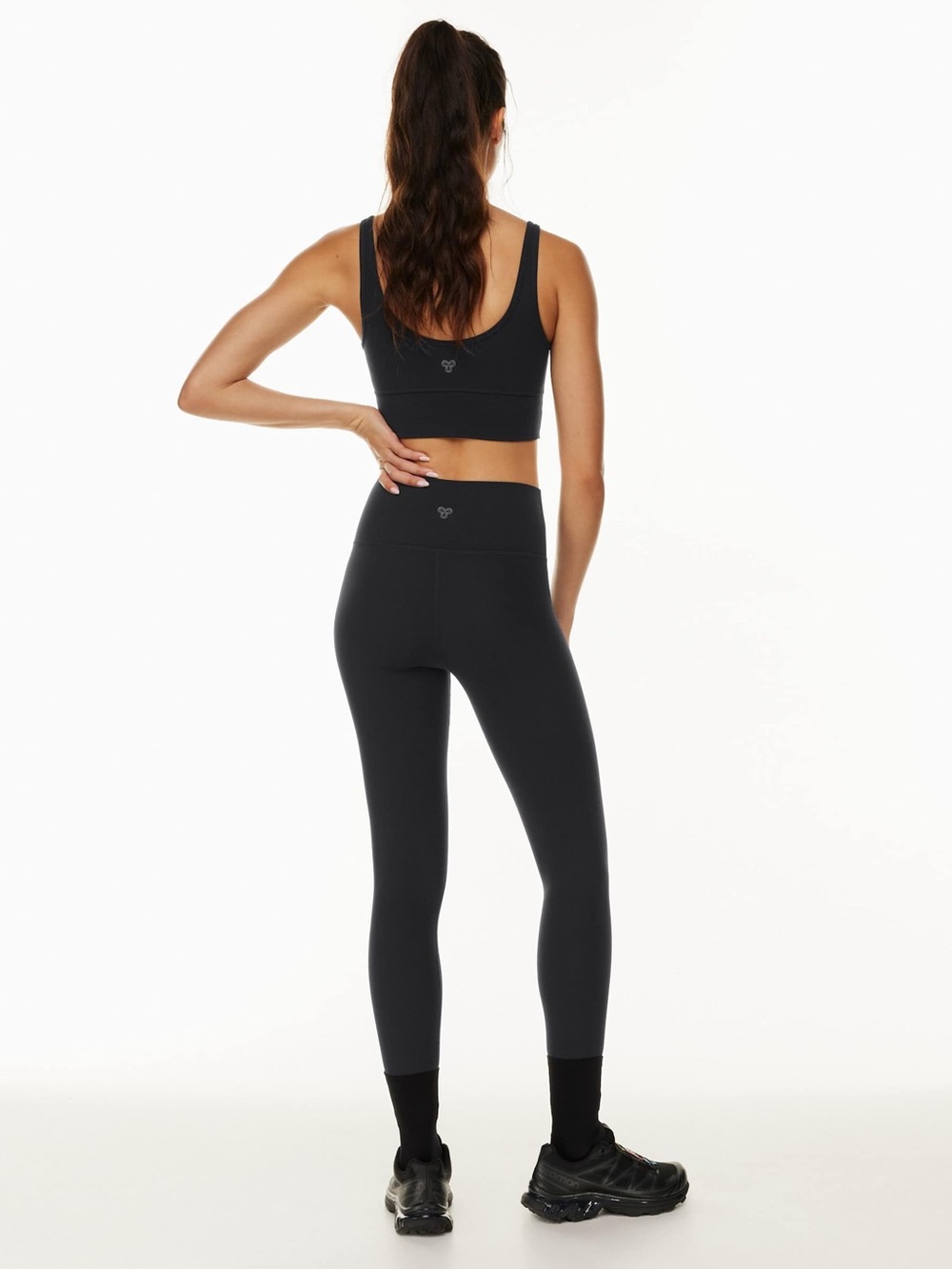 🖤 Aritzia TNA Leggings Black L EUC Athleisure Activewear Yoga Minimalist Soft